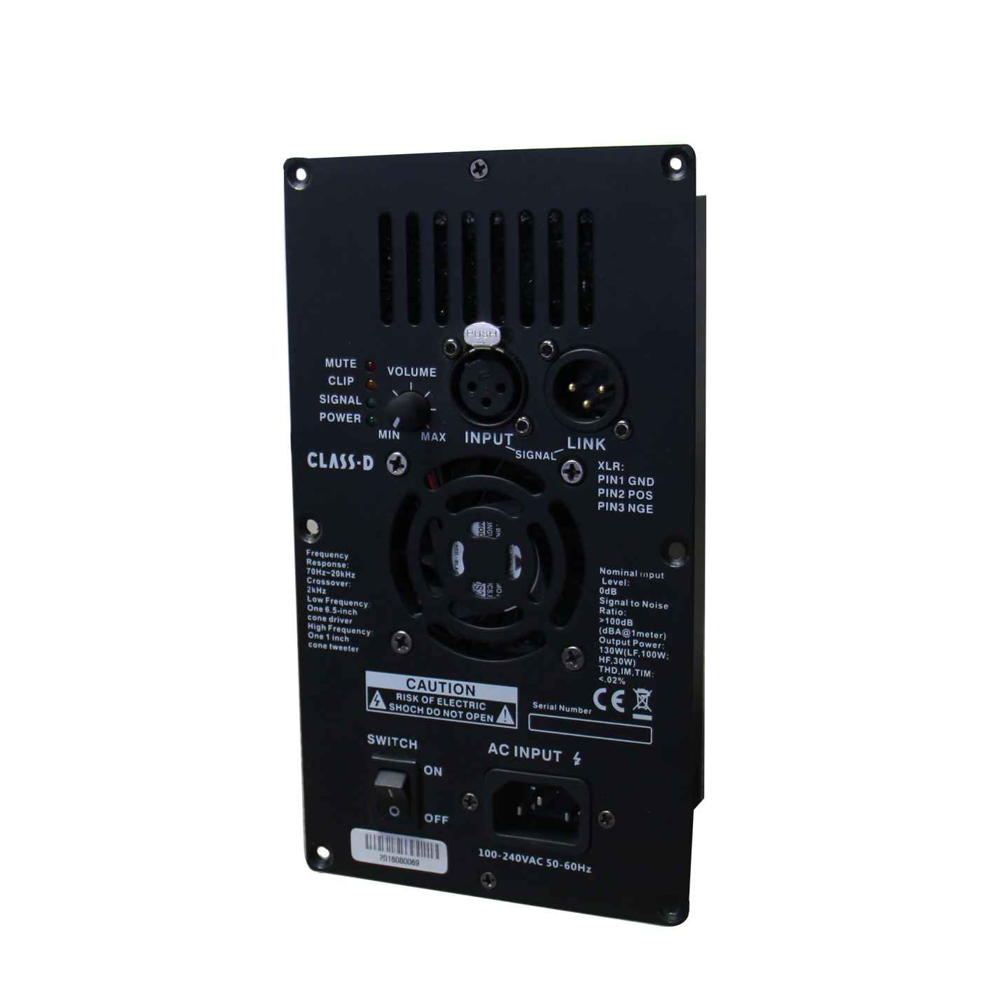 D1-150W Single Channel 150 Watts Class D Powered Module