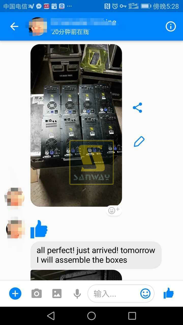 D1-650W D1-800W amplifier module feedback 