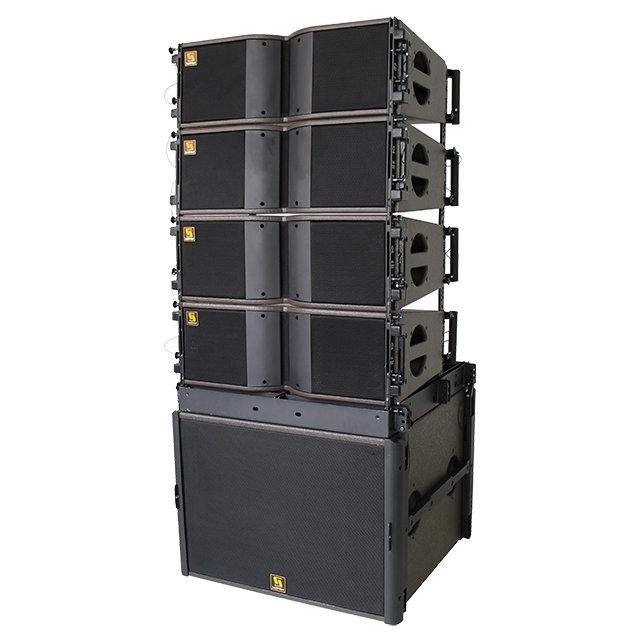 KARA & SB18 Dual 8 inch Two Way Bi-amped Line Array System 