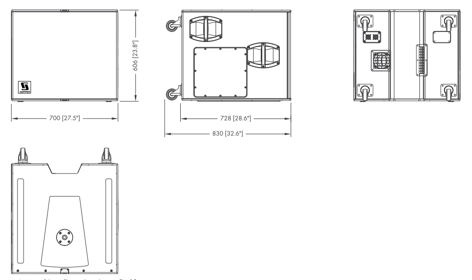 V-GSUB cardioid subwoofer dimension V-GSUB cardioid subwoofer dimension