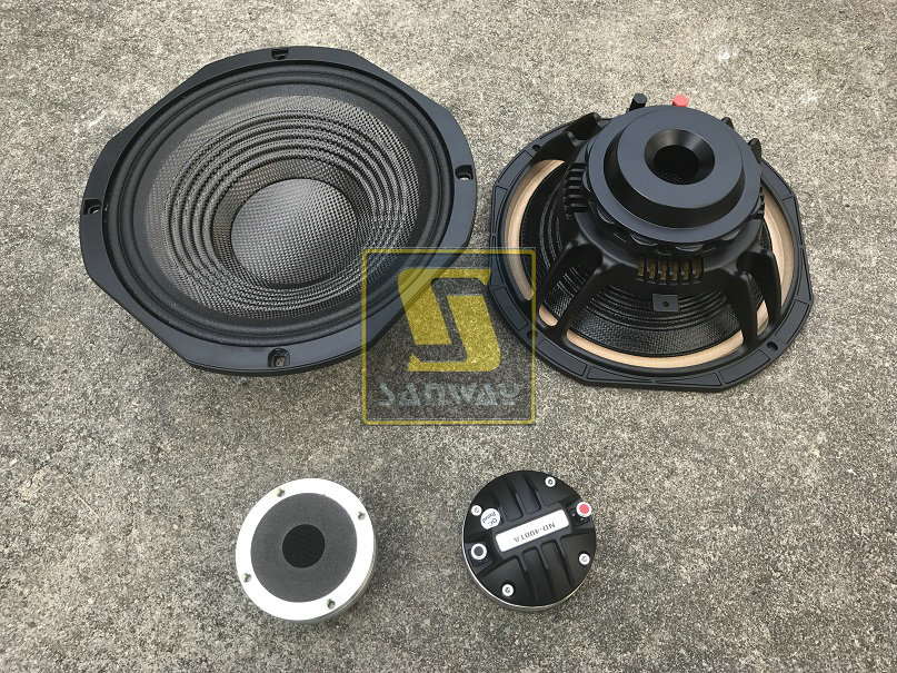 VR10 woofer and drivers