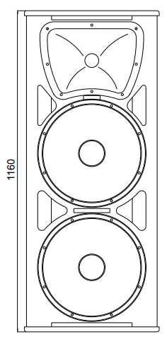 AT215 Dual 15 inch High Power HF Speaker for Live Show