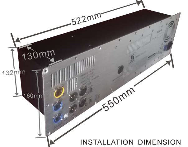 D3-215 installation dimension