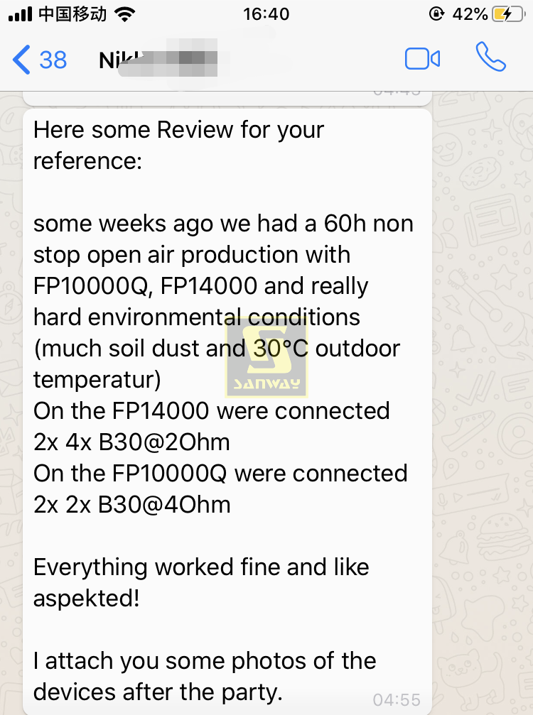 FP10000Q and FP14000 feeedback from Germany